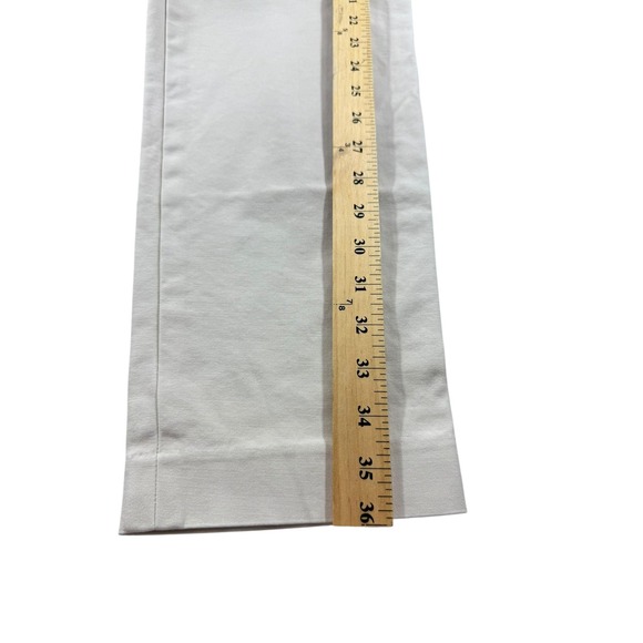 Talbots Hampshire Pants Womens 12 Beige Slim Ankle Dress Chino Stretch Trousers - Picture 9 of 9